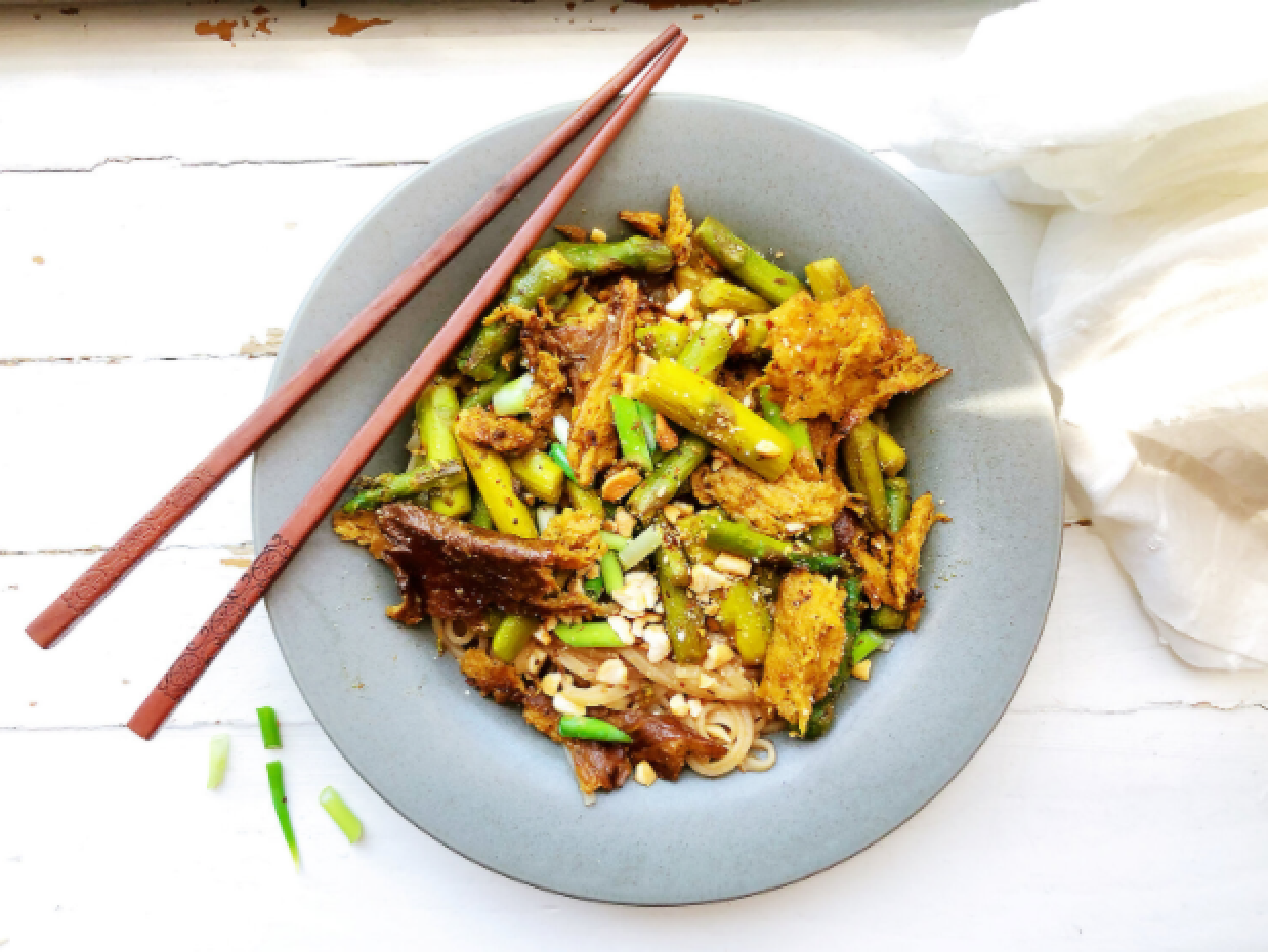 lemon miso noodle bowl