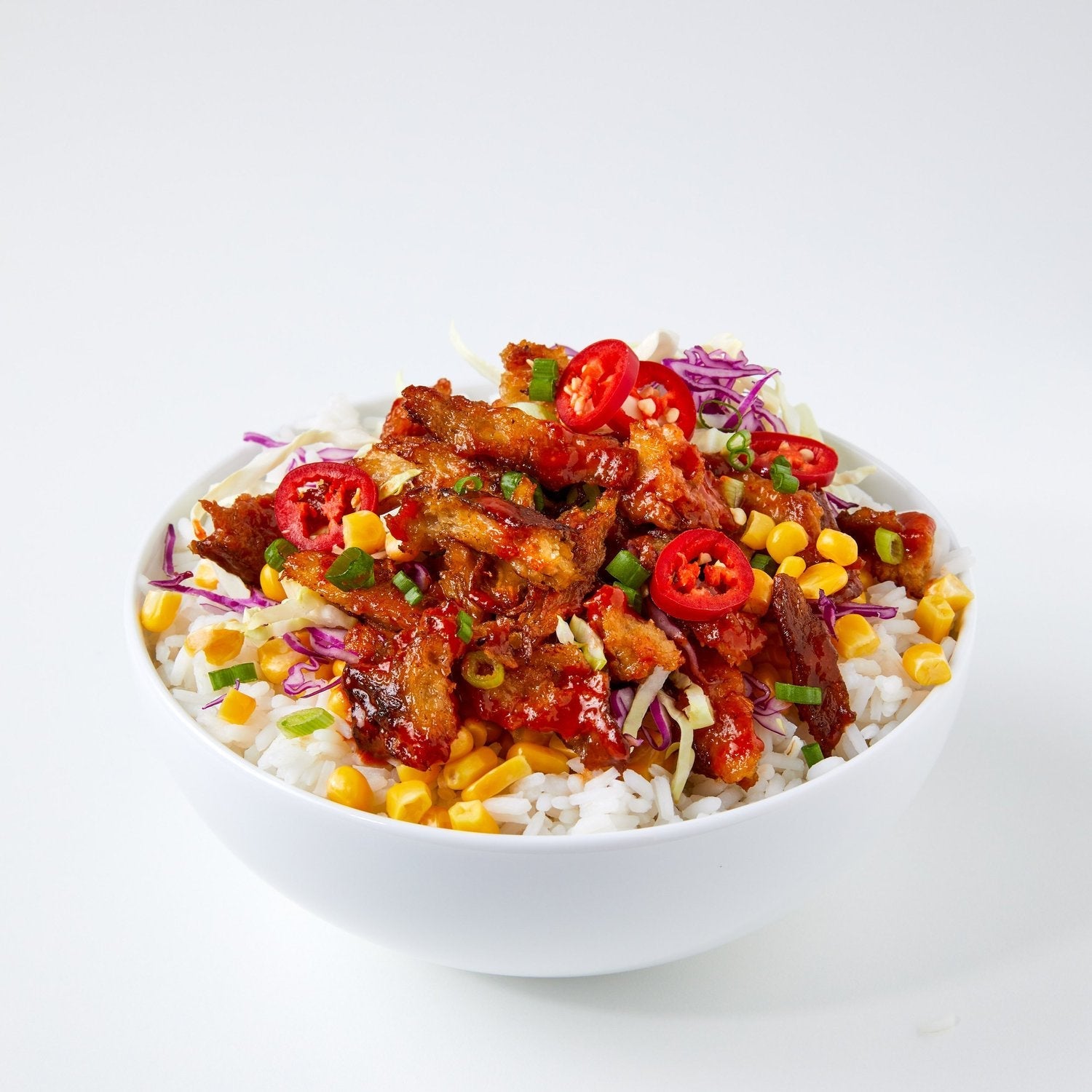 Blackbird Original Seitan Shreds KBBQ Rice Bowl