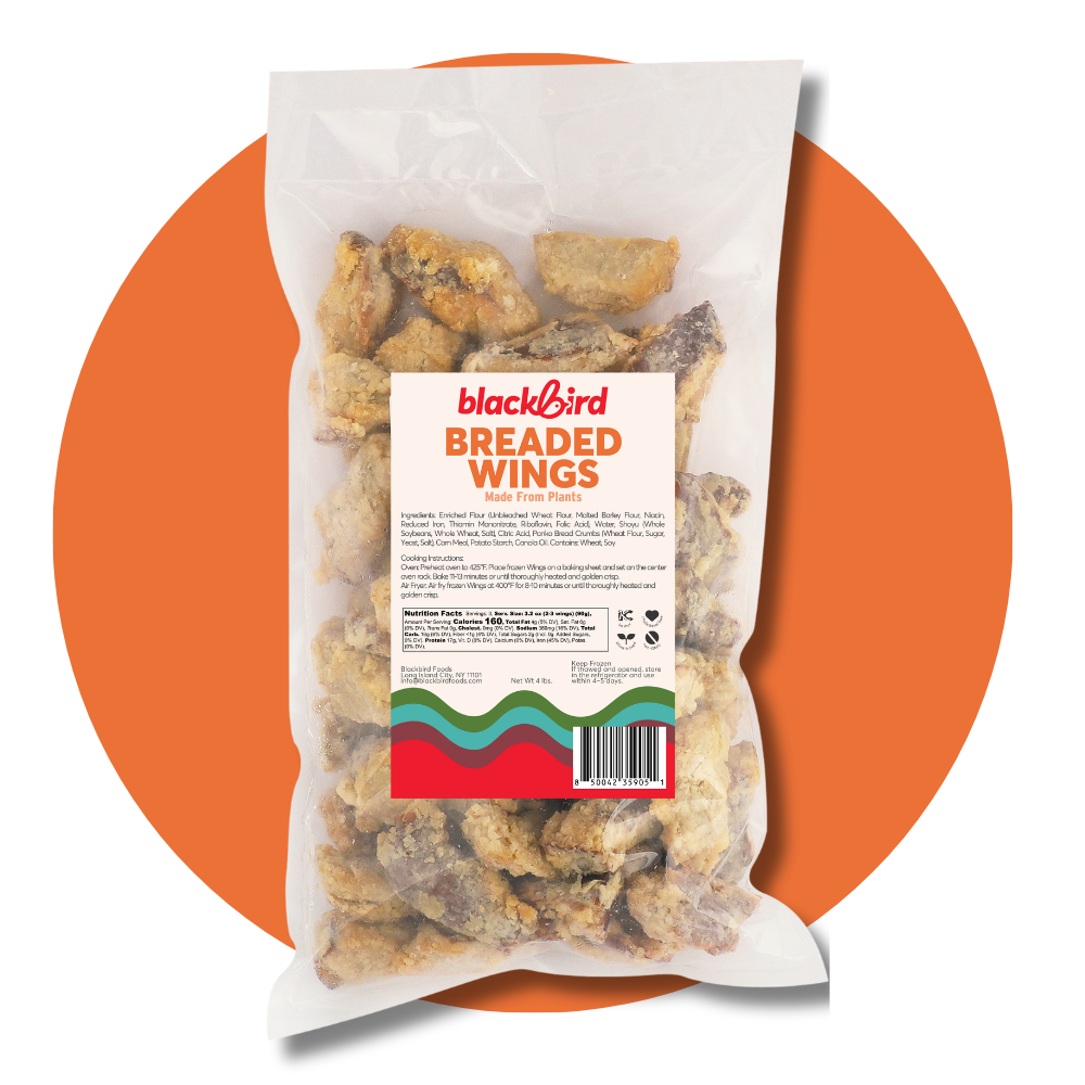 blackbird breaded wings plant-based