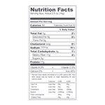 Bulk Unbreaded Wings (8 lbs) - Original - nutrition facts label