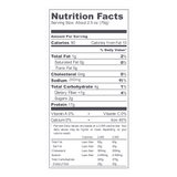 Bulk Unbreaded Wings (8 lbs) - Original - nutrition facts label