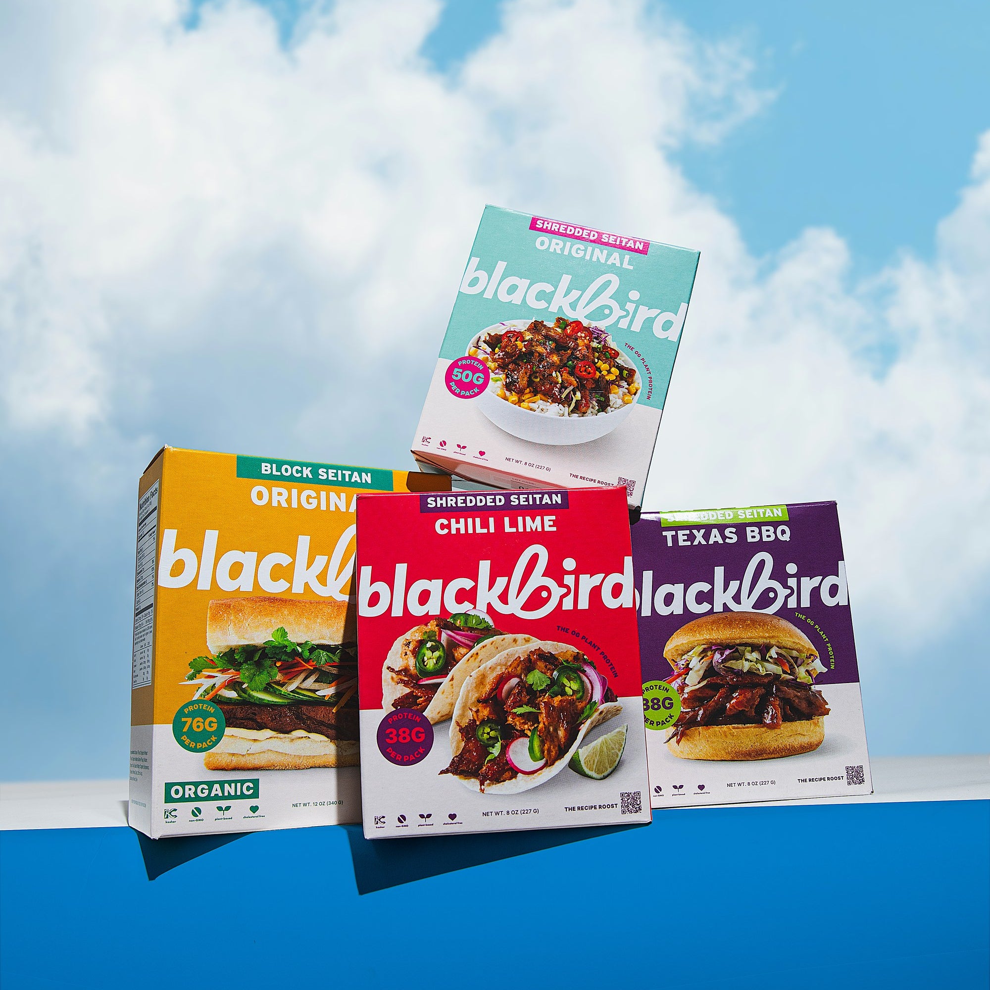 Build your own box, four seitan flavors