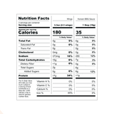 Wings - Kbbq - nutrition facts label